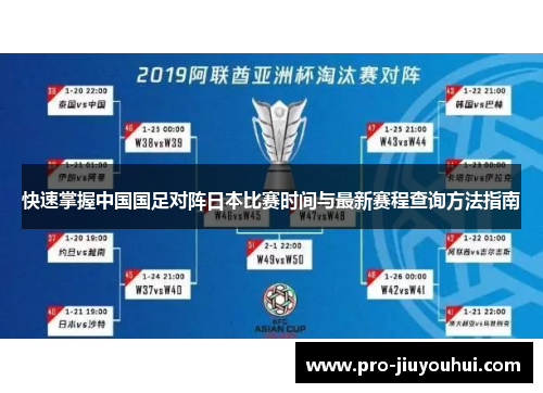 快速掌握中国国足对阵日本比赛时间与最新赛程查询方法指南